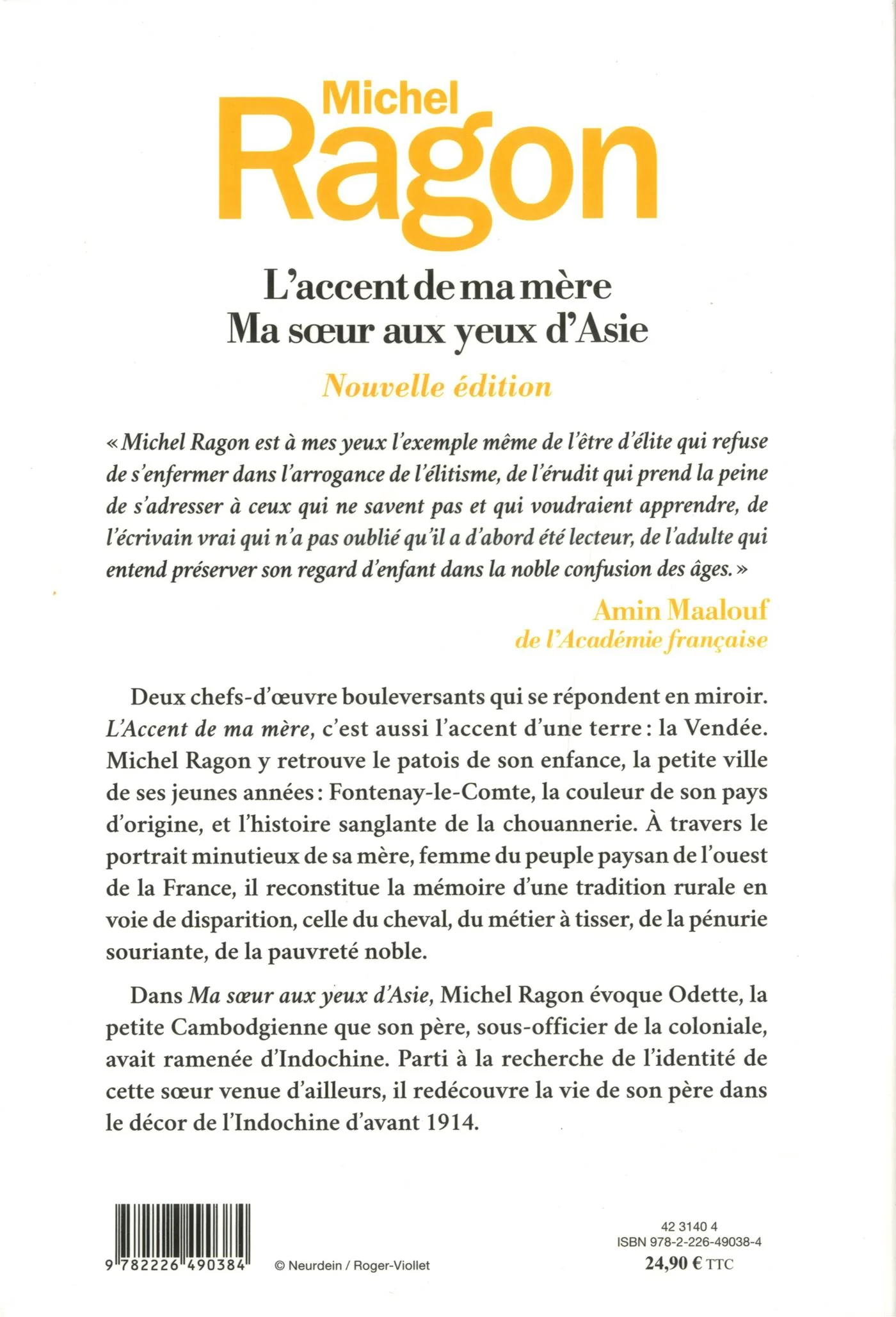 L'accent de ma mère ; Ma soeur aux yeux d'Asie : romans - Image 2