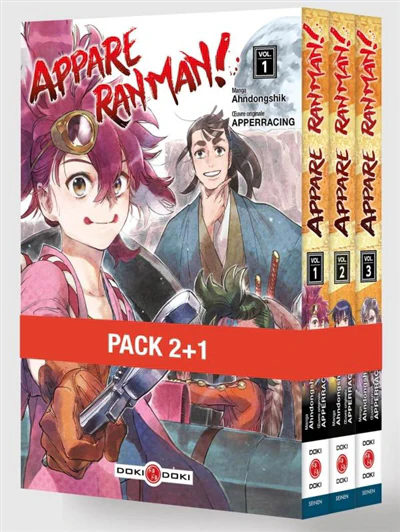 Appare Ranman ! - Pack promo vol. 01 à 03 - édition limitée