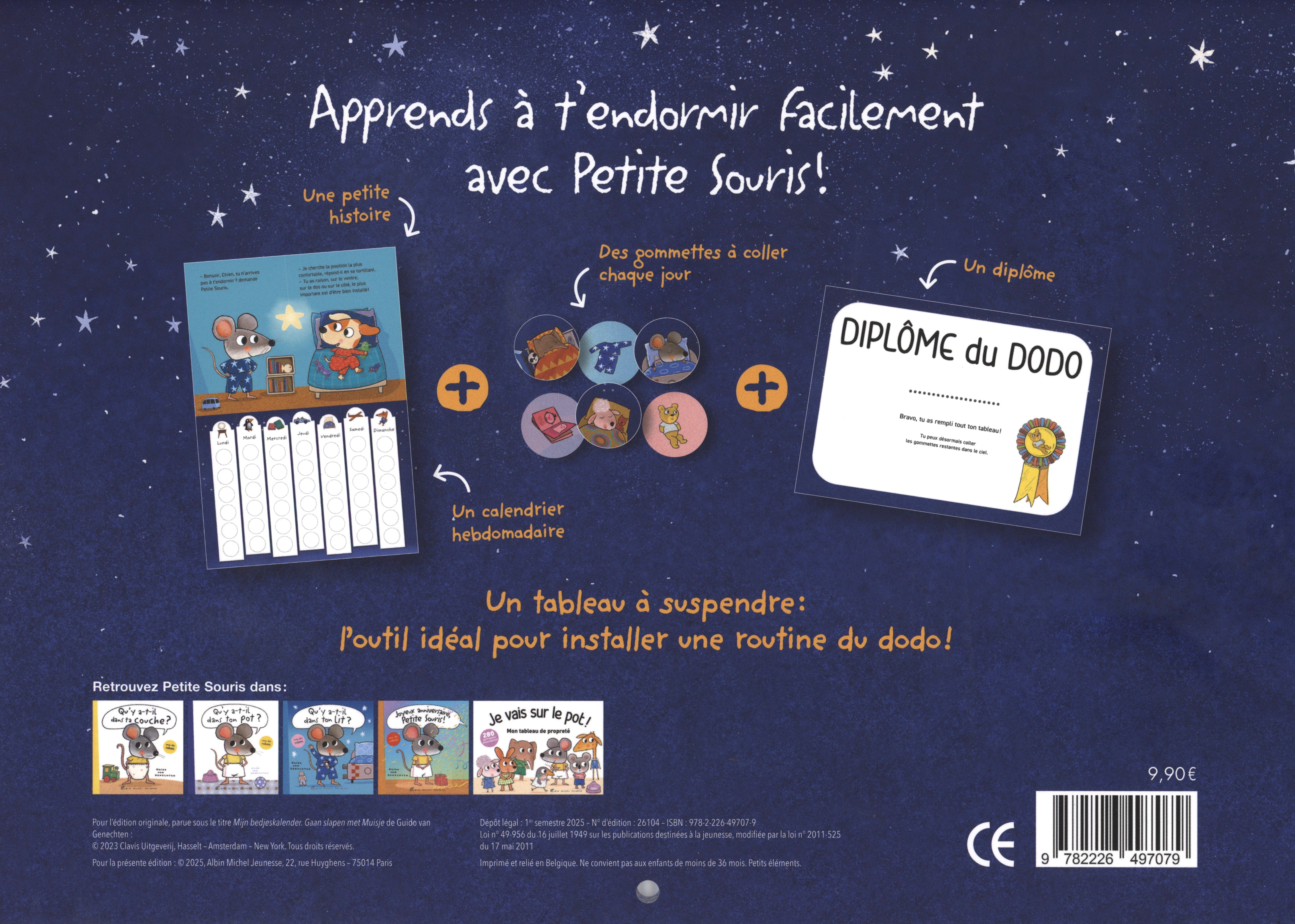 AU LIT PETITE SOURIS!MON TABLEAU DU DODO