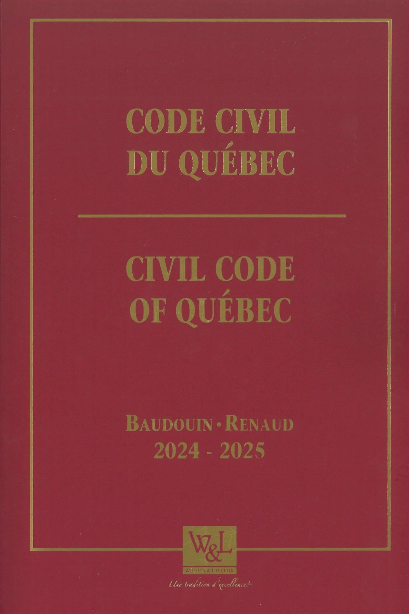 Code civil du Québec 2024-2025