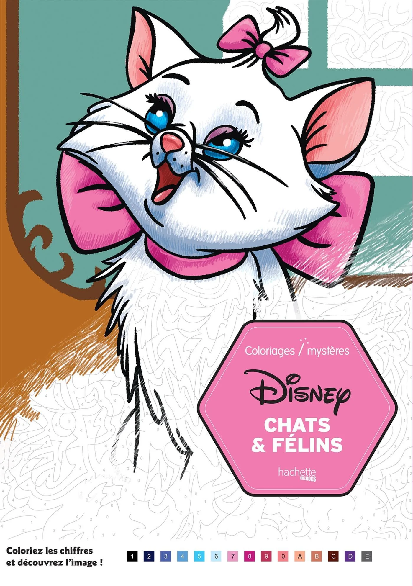 Coloriages mystères Disney - Chats et félins