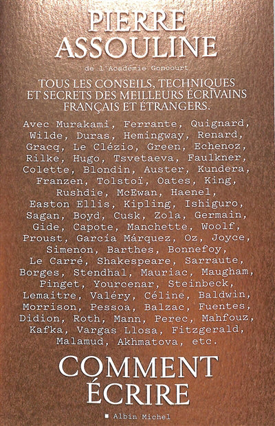 Comment ecrire -tous les conseils, ..