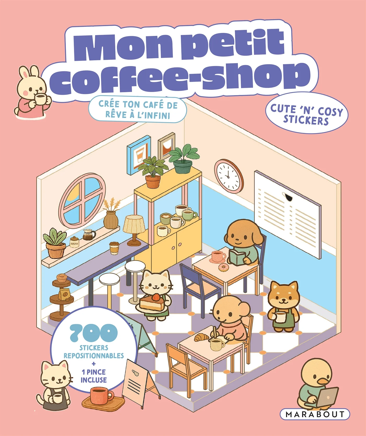 Cute 'n' cosy stickers - Mon petit coffee-shop