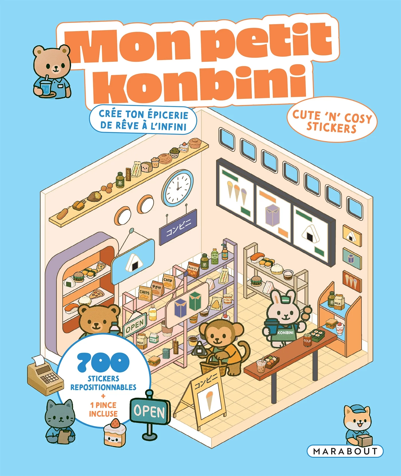 Cute 'n' cosy stickers - Mon petit konbini