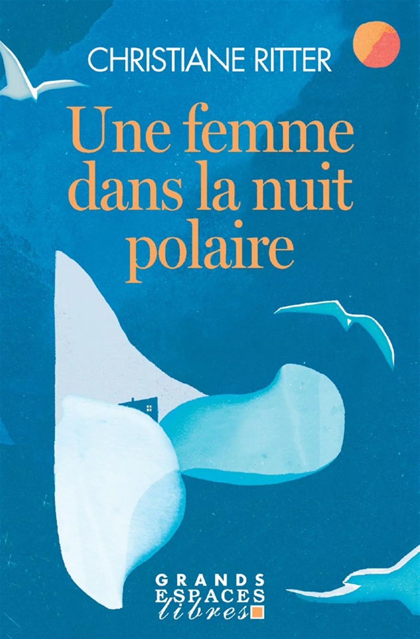 Femme dans la nuit polaire -une
