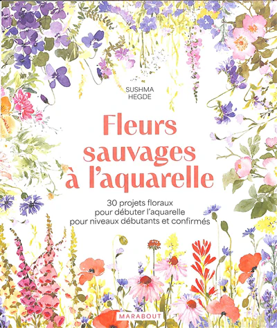 Fleurs sauvages à l'aquarelle