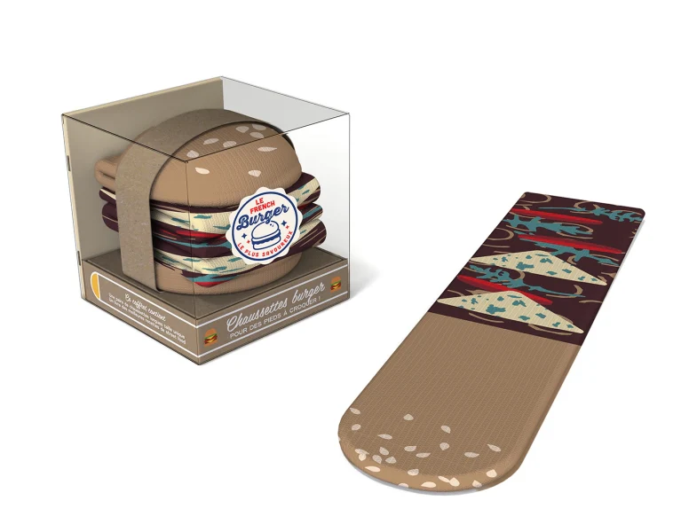 Funny socks - French burger