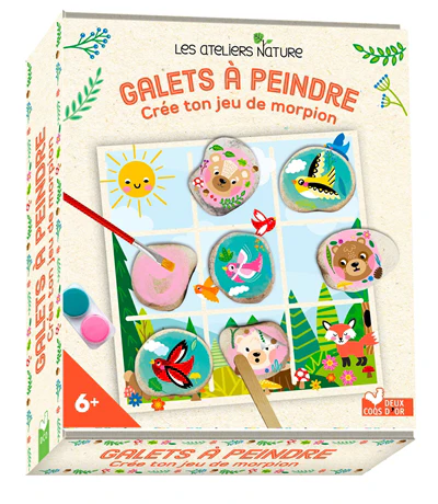 Galets à peindre : crée ton jeu de morpion