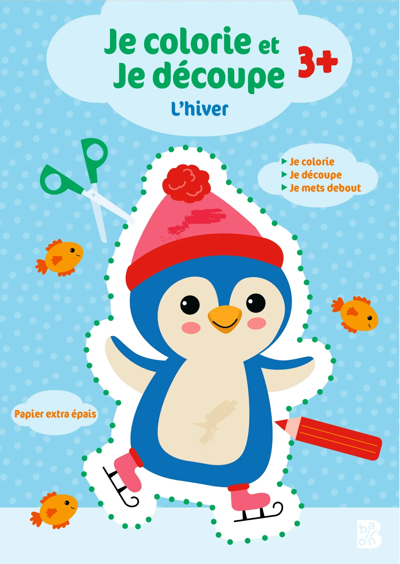 Je colorie et je découpe : L'hiver