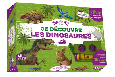 Je découvre les dinosaures - coffret avec lampe et kit excavation - Image 10