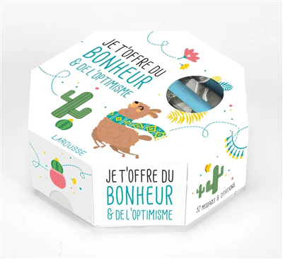 Je t'offre du bonheur et de l'optimisme