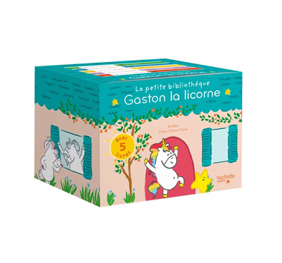 La petite bibliothèque Gaston 2 avec 5 livres