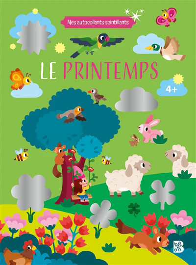 Le Printemps : Mes autocollants scintillants