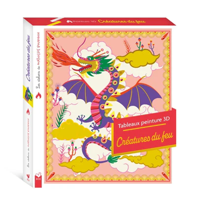 Les ateliers de Mathilde Bourgon - peinture 3D Créatures du feu - boite avec accessoires - Image 8