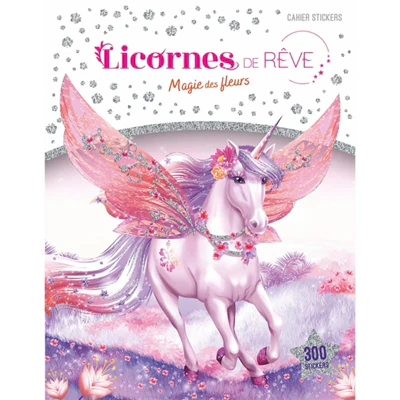 Licornes de rêve - Cahier de stickers - Magie des fleurs nouvelle édition - Image 2
