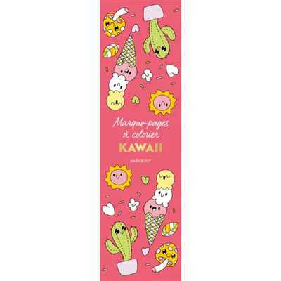 Marque-pages à colorier - Kawaii