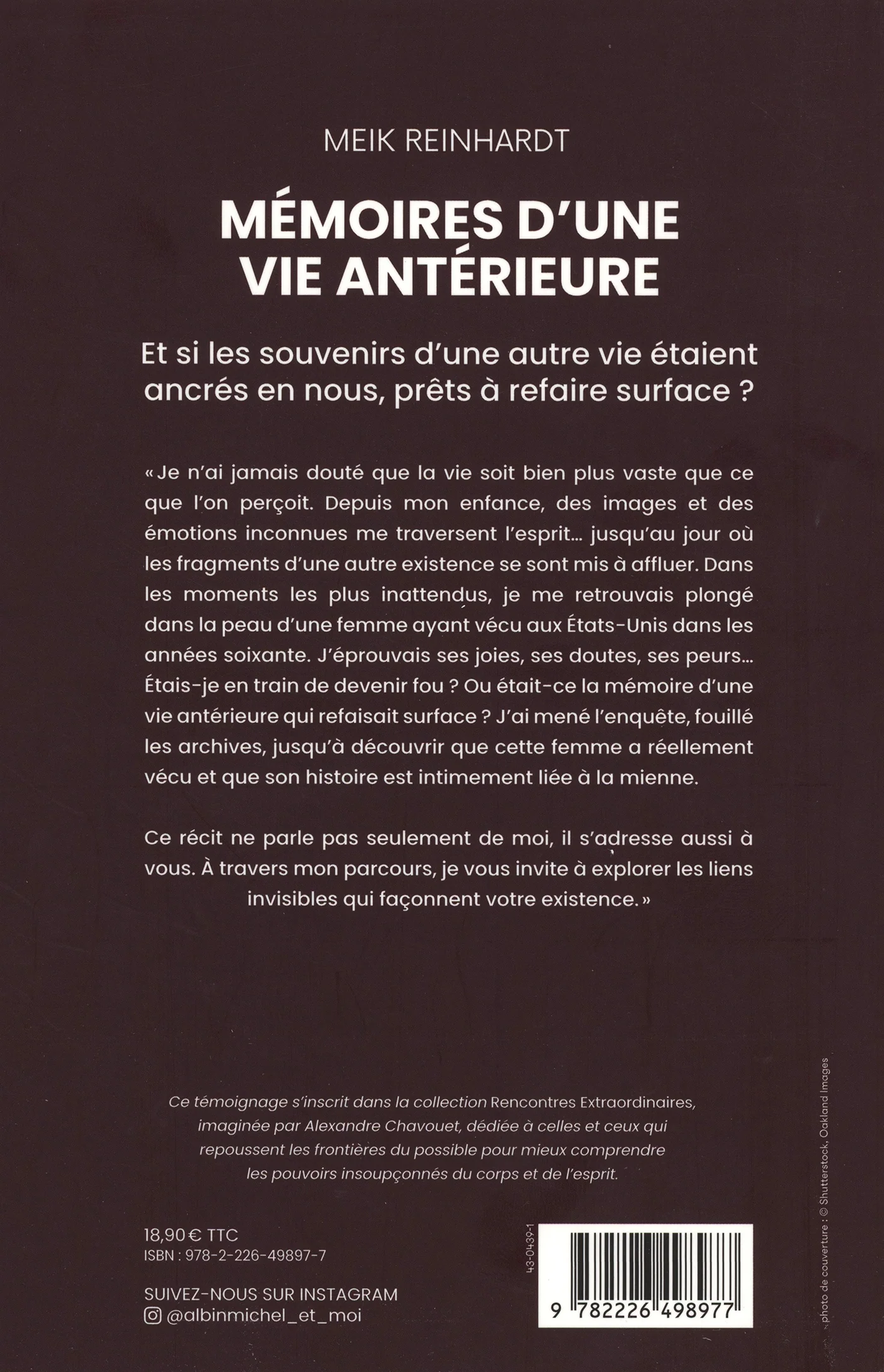 MEMOIRES D'UNE VIE ANTERIEURE