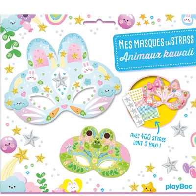 Mes masques en strass - Animaux Kawaii - Image 4