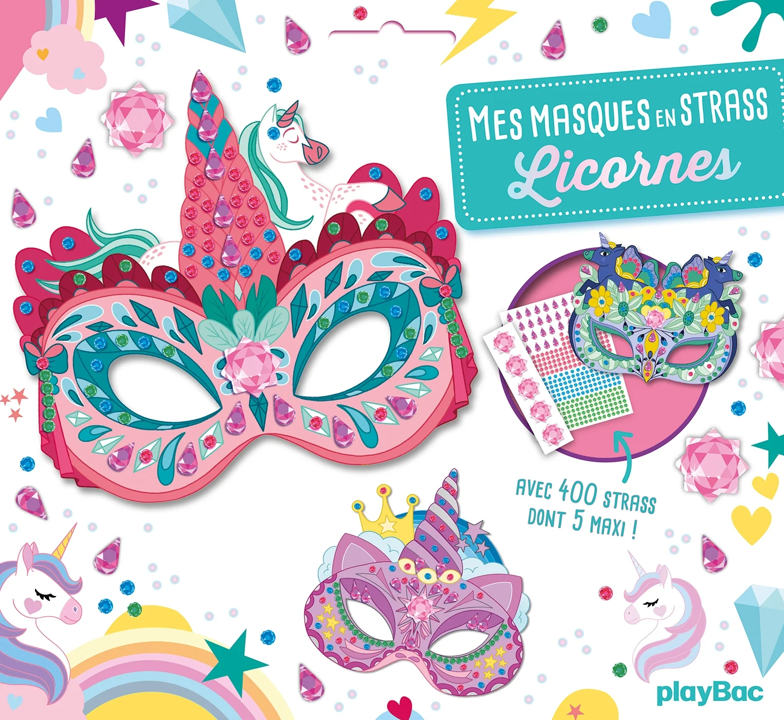 Mes masques en strass - Licornes nouvelle édition