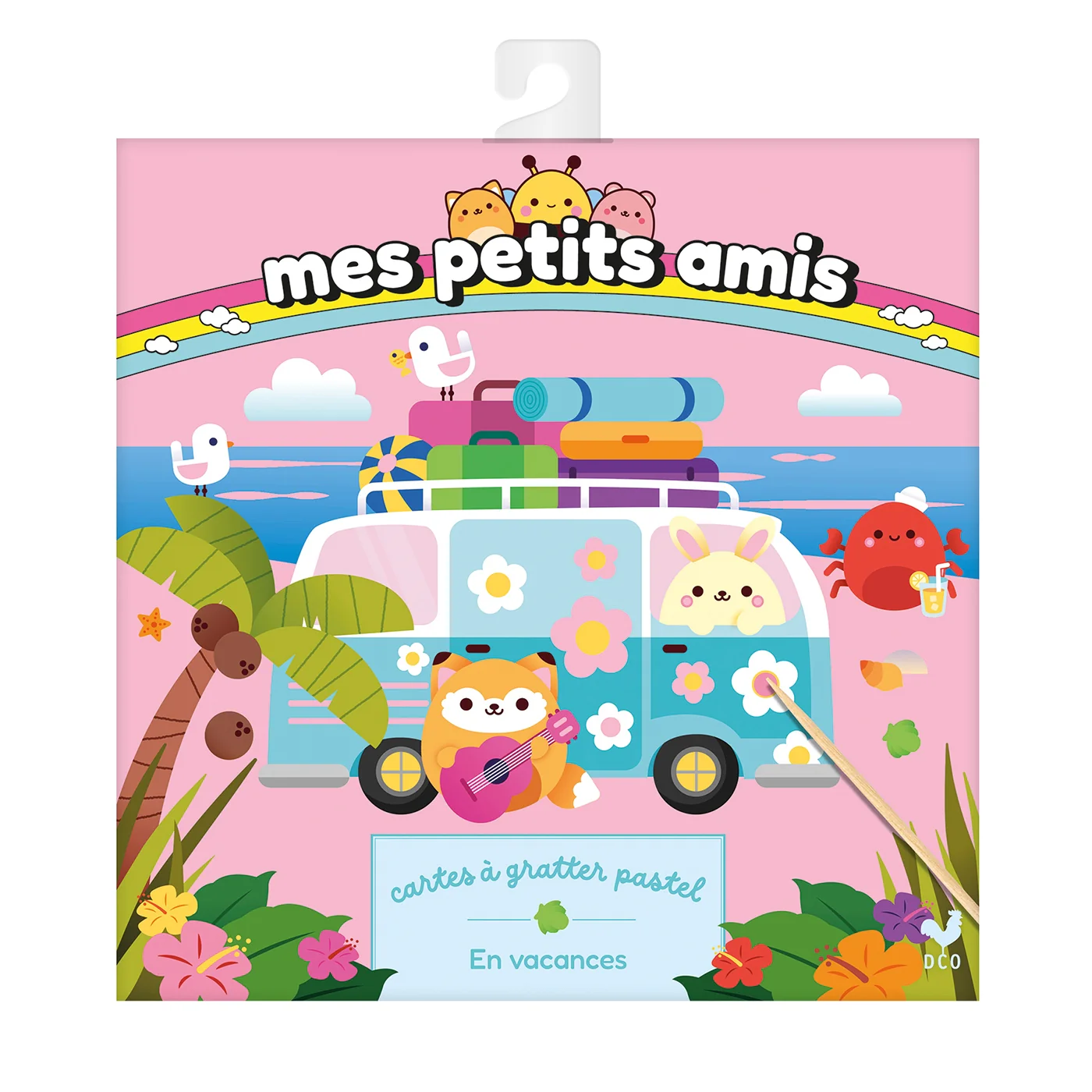 Mes petits amis - Mes cartes à gratter En vacances ! - pochette avec accessoires