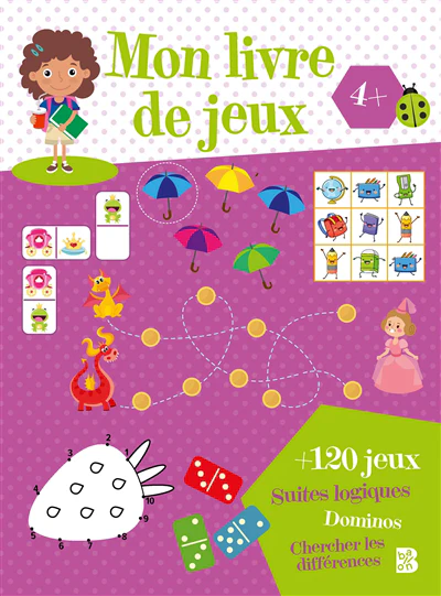 Mon livre de jeux 4+ (rose)