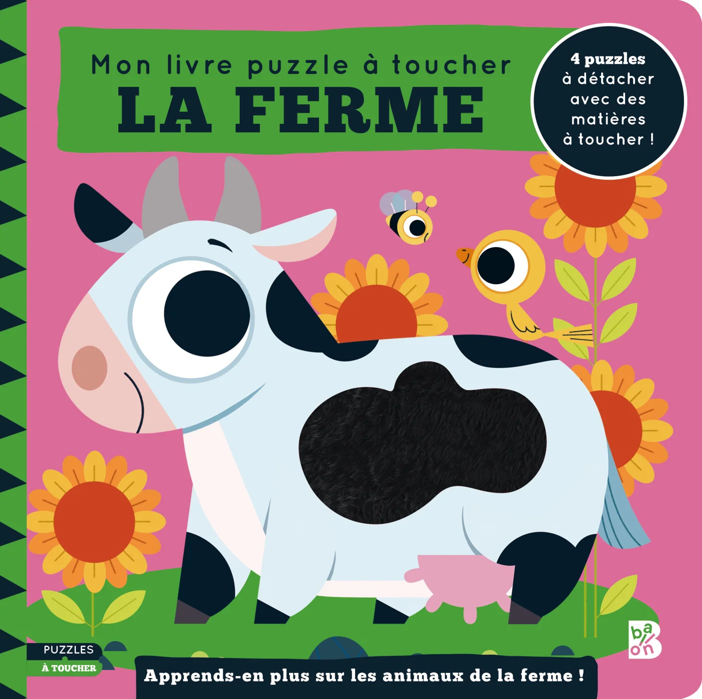Mon livre puzzle à toucher - La ferme