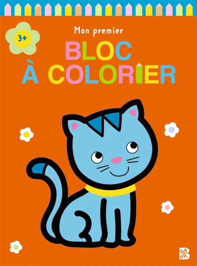 Mon premier bloc à colorier : Chat