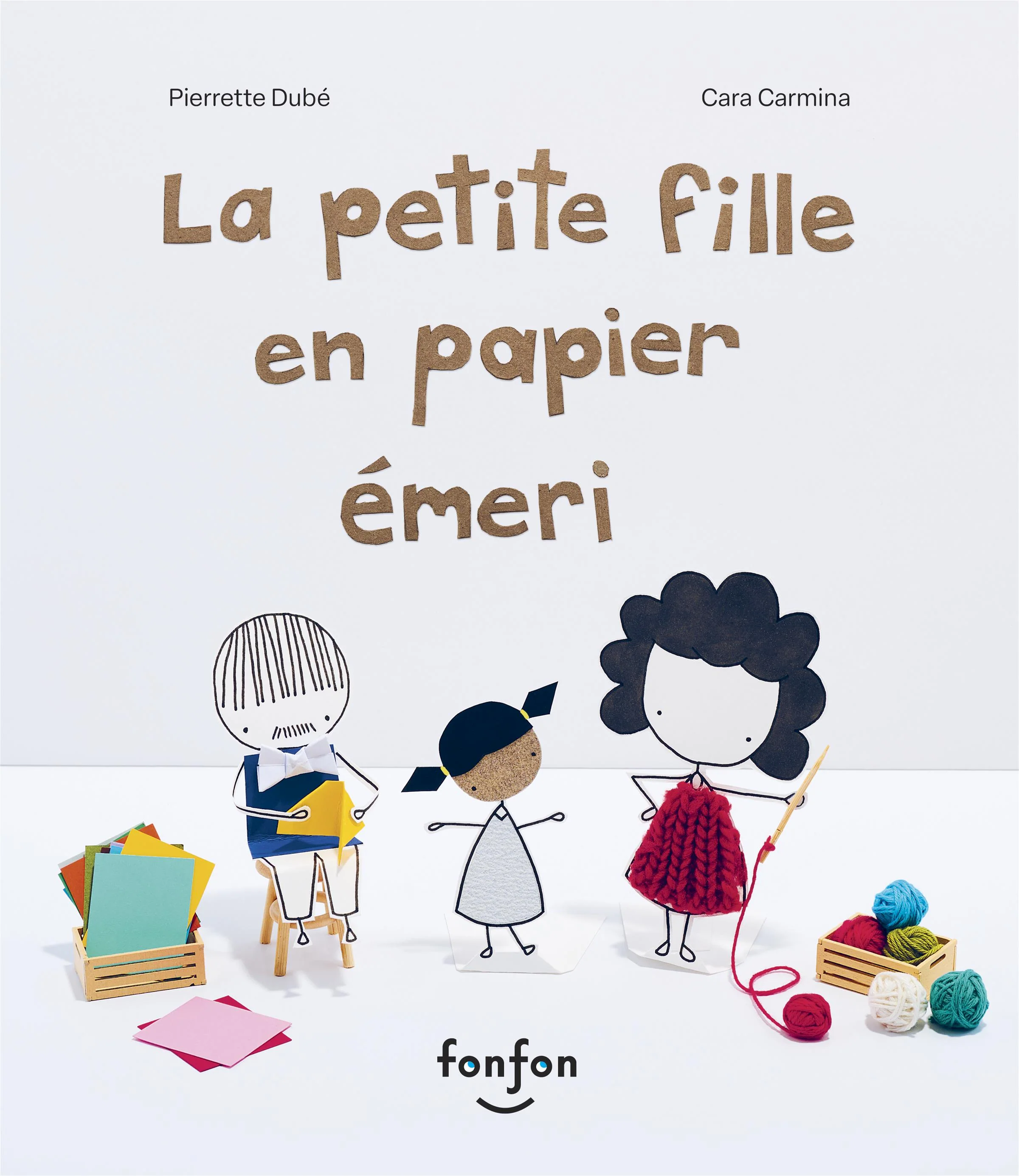 Petite fille en papier emeri -la