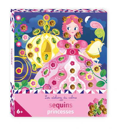 Sequins princesses - mini boite avec accessoires