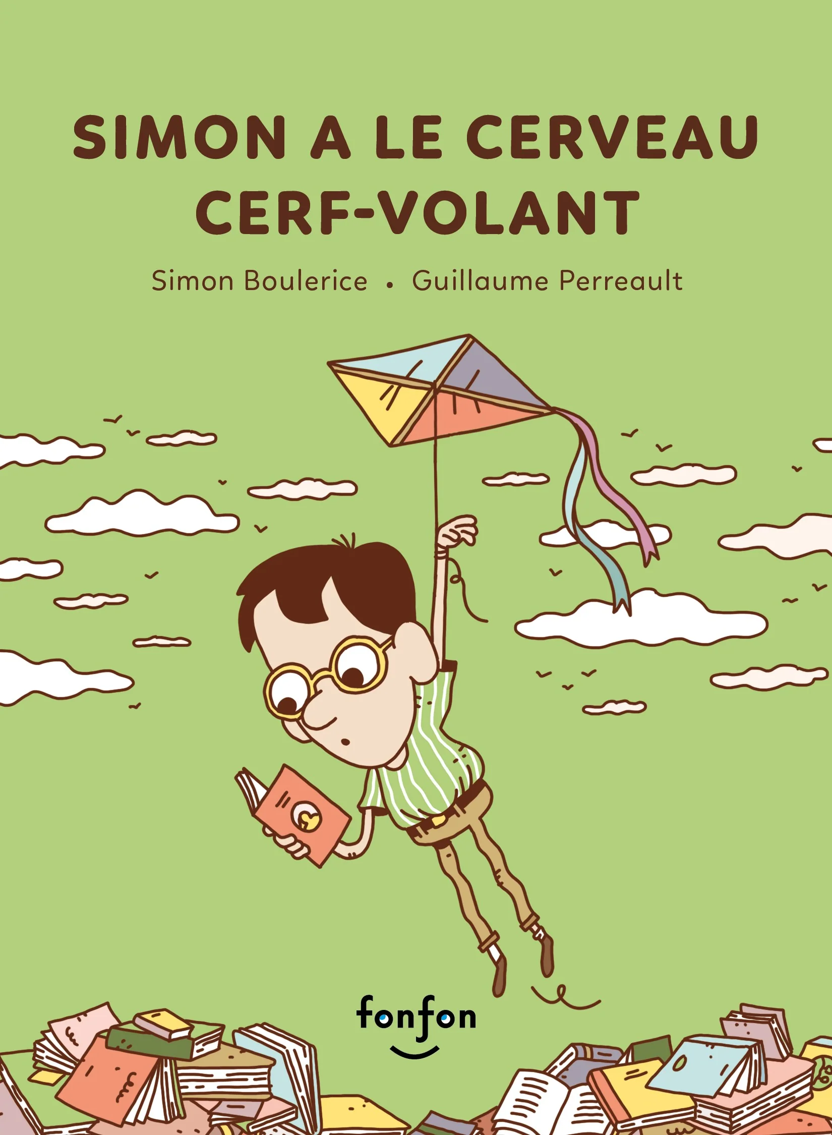 Simon a le cerveau cerf-volant