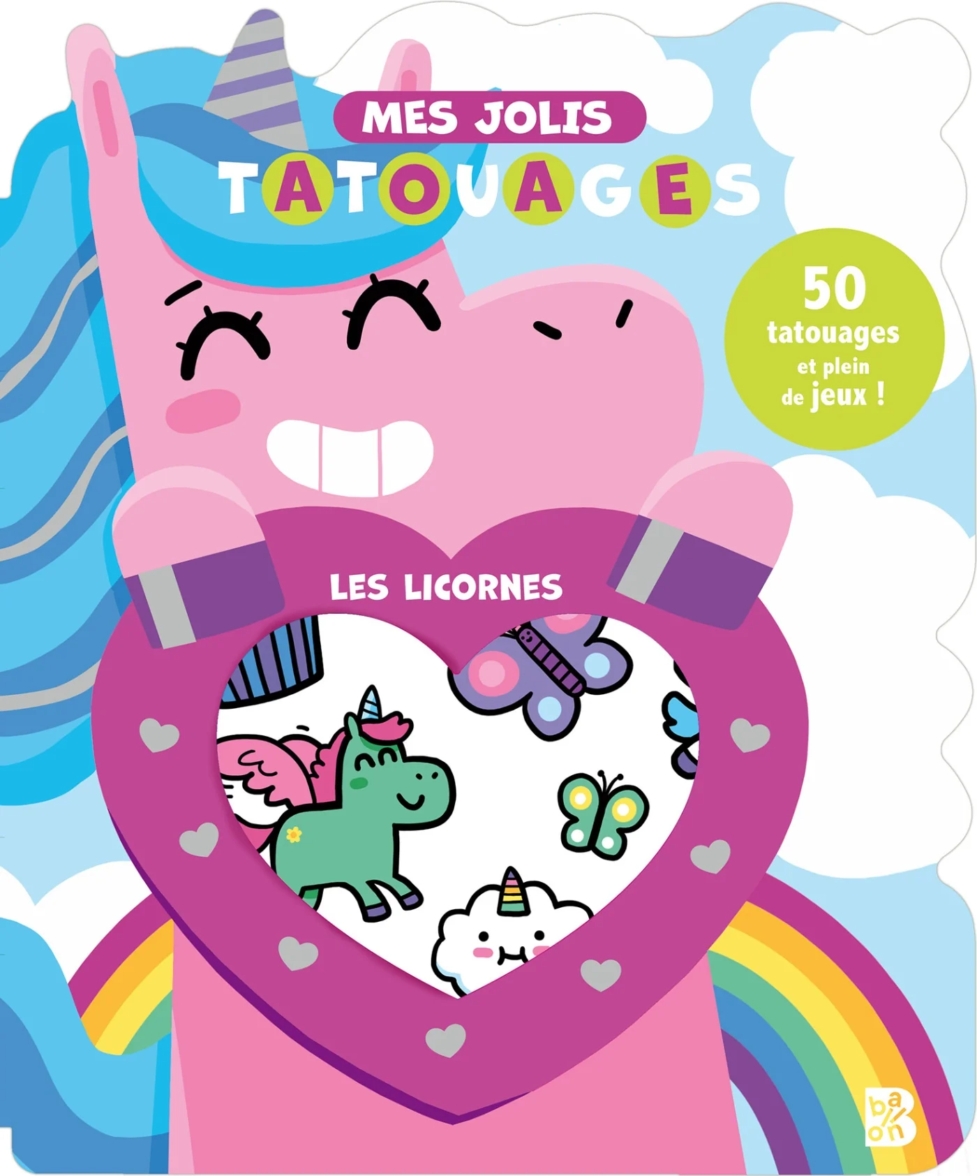 Tatouages avec découpe:  Les licornes