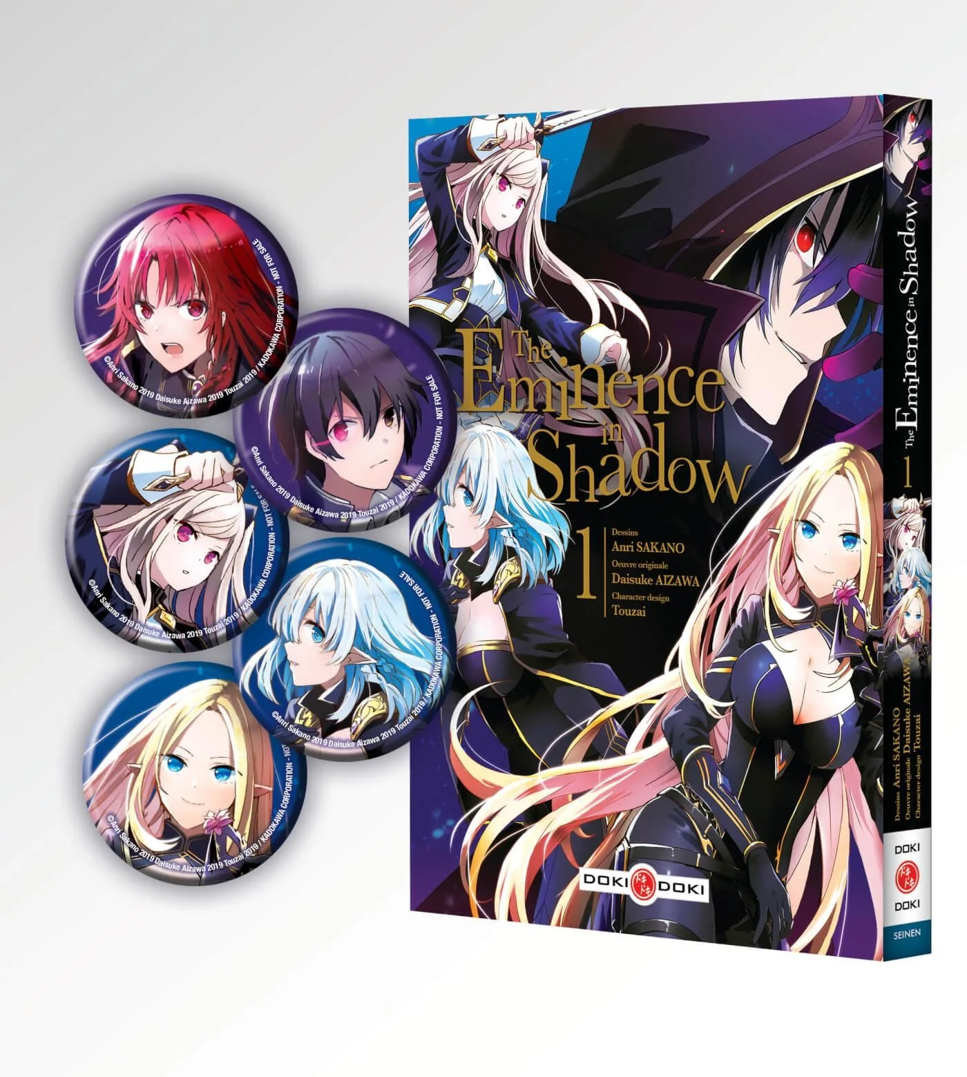 The Eminence in Shadow - vol. 01 - édition limitée badges collector